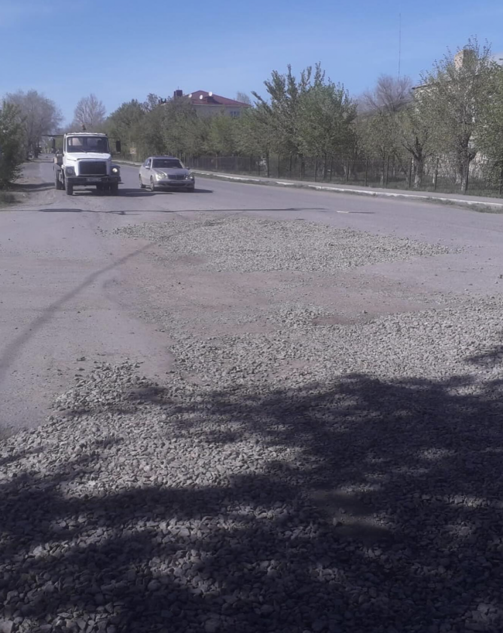 Когда в Караганде заасфальтируют перекресток Баженова — Прогресса