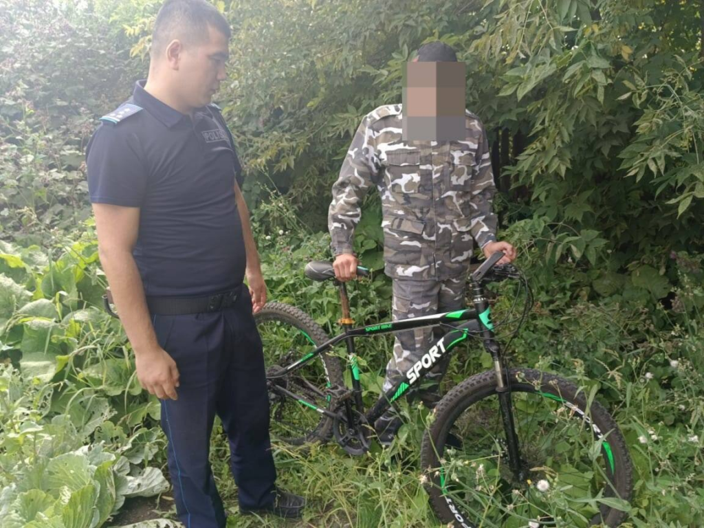Похищенный велосипед вернули полицейские жительнице Караганды