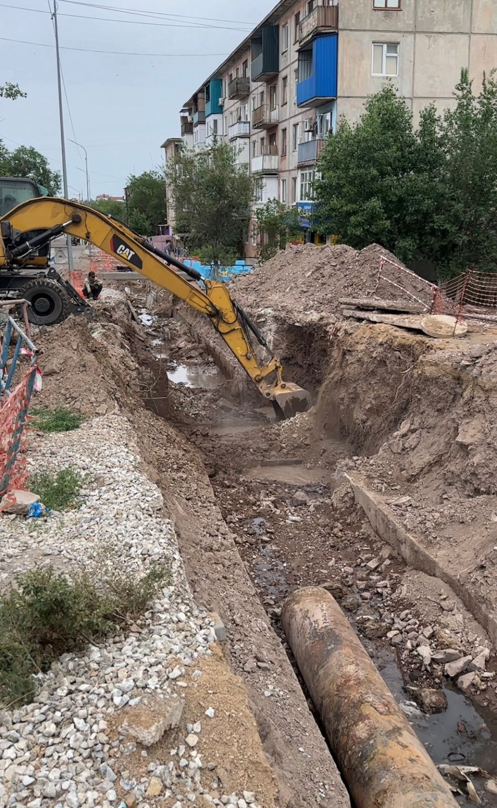 В Балхаше продолжается реконструкция тепловых сетей