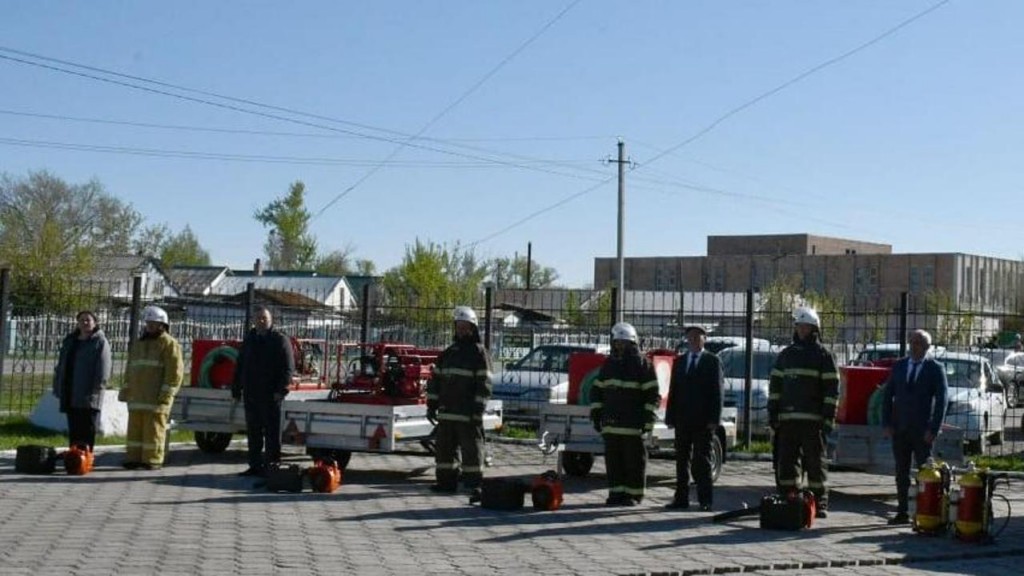 Добровольные пожарные дружины Осакаровского района получили новое оборудование
