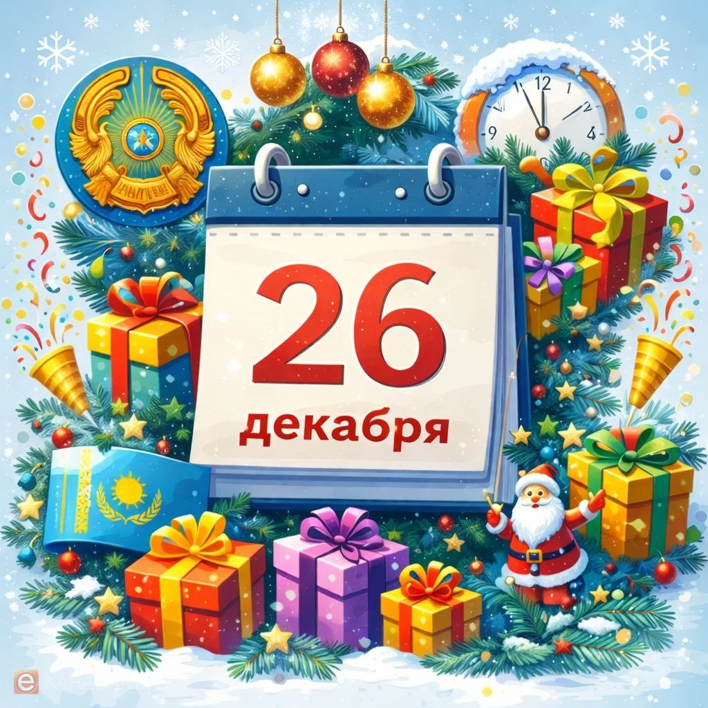 26 декабря: какие праздники отмечают в Казахстане и мире
