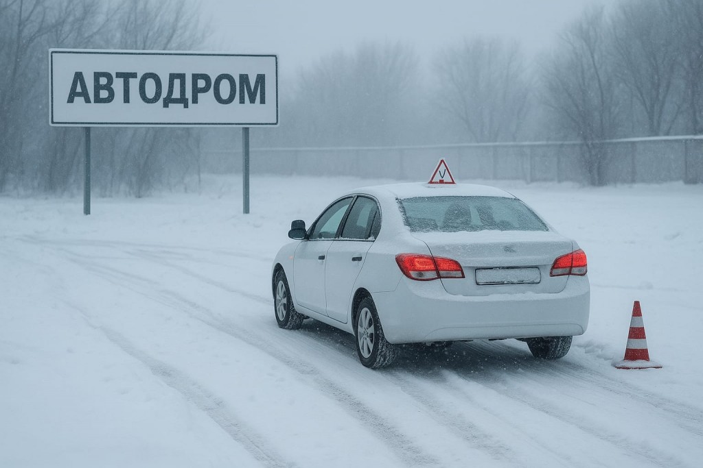 «Автодром занесло снегом»: карагандинцы жалуются на условия сдачи экзамена в спецЦОНе