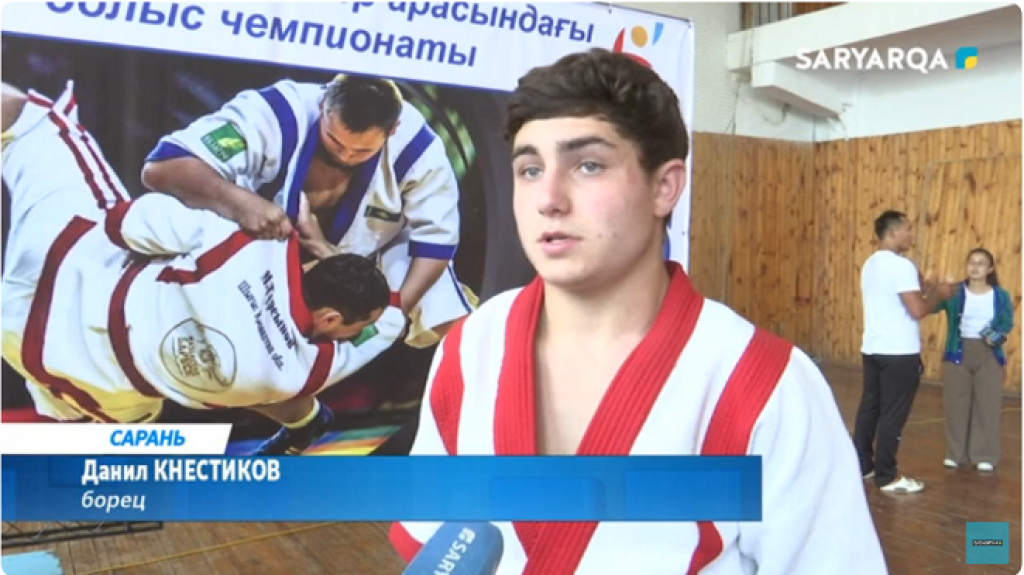 Областной чемпионат по қазақ күресі прошел в Сарани