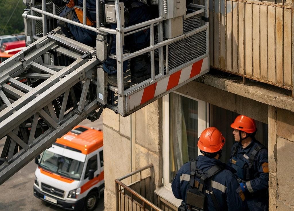 Ребенок не открывал дверь: спасатели пришли на помощь в Караганде