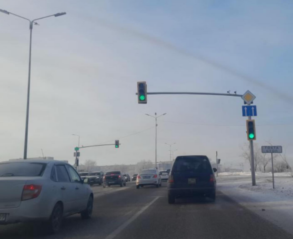 В Караганде неправильно установили дорожный знак