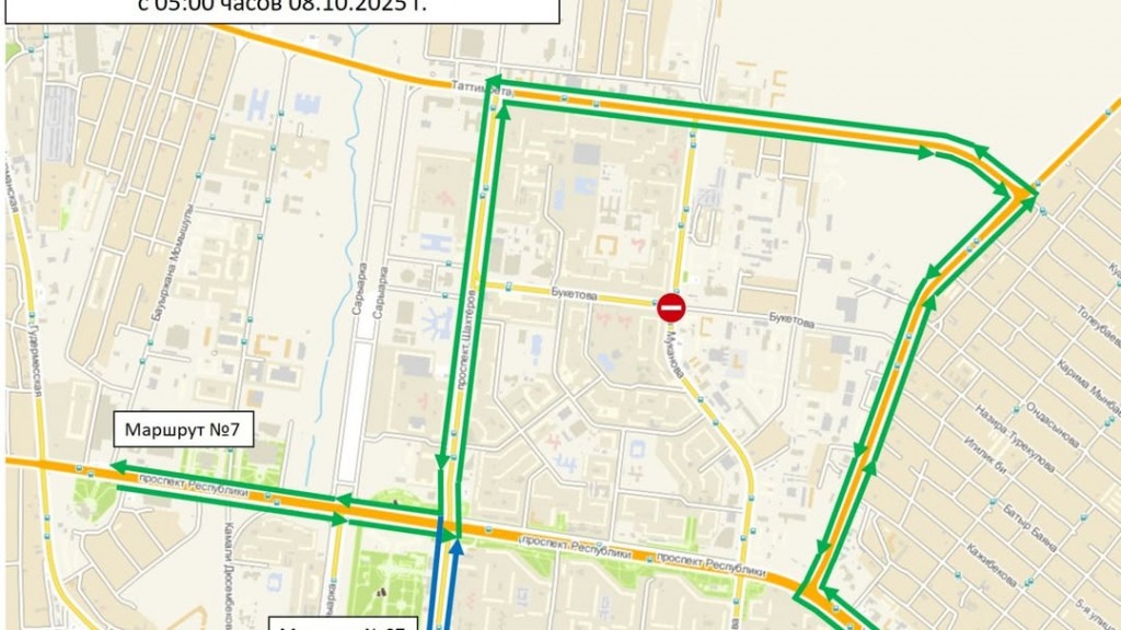 В Караганде наконец приступили к ремонту перекрёстка Муканова — Букетова