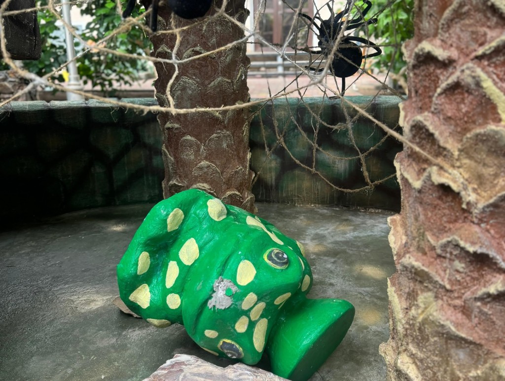 Вандалы повредили фонтан в Зимнем саду темиртауского парка