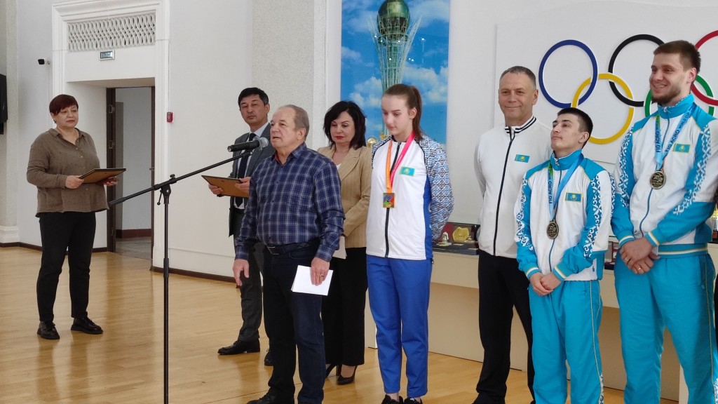 Победителей и призеров международных соревнований чествовали в Караганде
