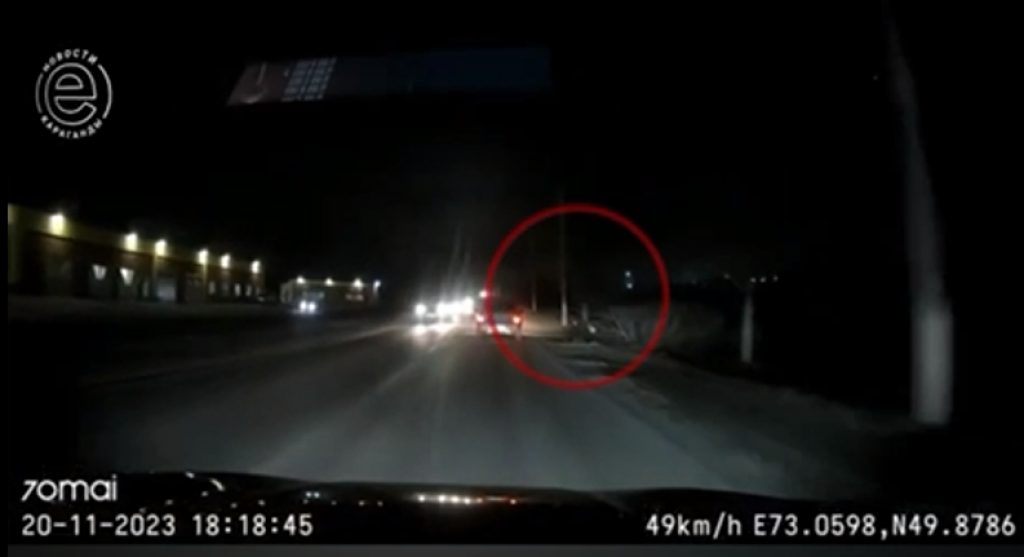 Из-за отсутствия освещения карагандинка упала в глубокую яму рядом с остановкой 