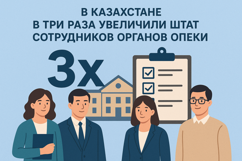 В Казахстане в три раза увеличили штат сотрудников органов опеки