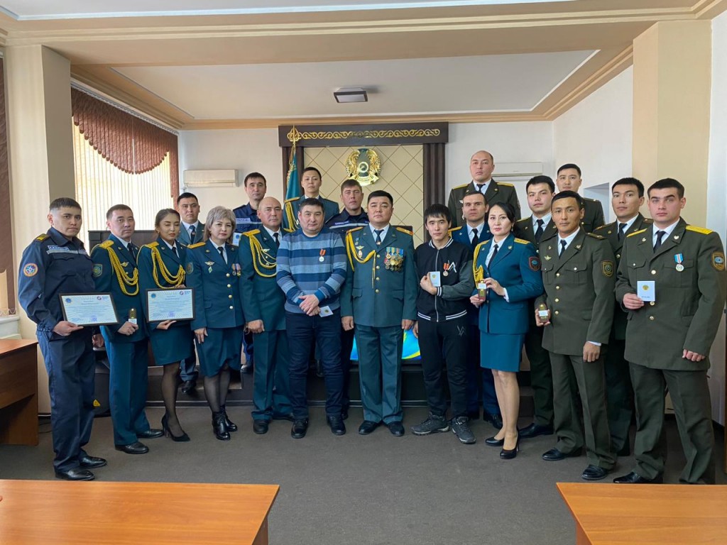 В ДЧС Карагандинской области состоялось торжественное мероприятие, посвященное Дню Независимости