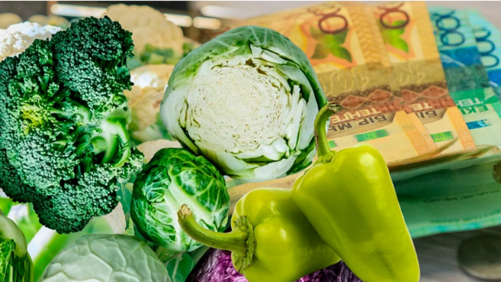 Сколько стоят капуста, брокколи и болгарский перец в регионах Казахстана