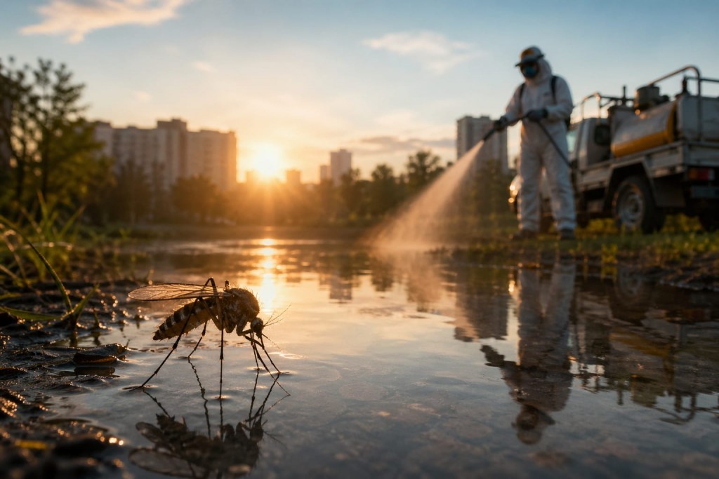 Комары не ждут тендеров: в Караганде начали обработку