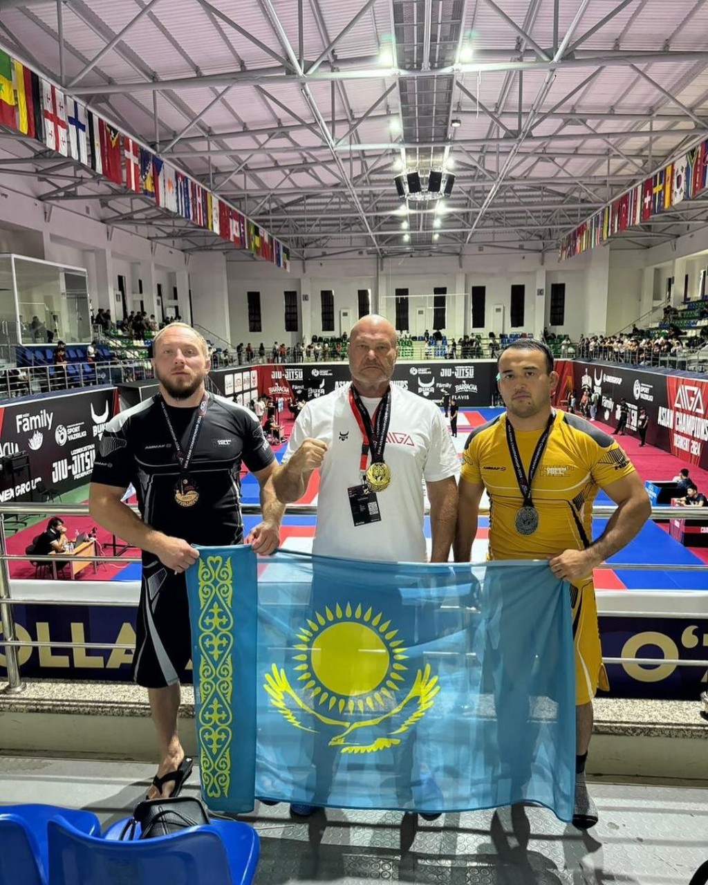 Борцы из Карагандинской области завоевали медали всех достоинств на чемпионате Азии