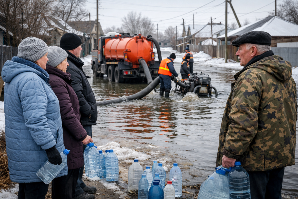 Теміртауда құбырдағы екпіннің салдарынан 100 жеке үй сусыз қалады
