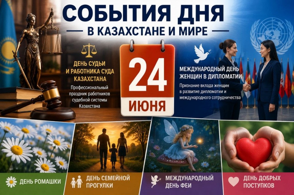 24 июня: День судьи, женщины в дипломатии и важные страницы истории