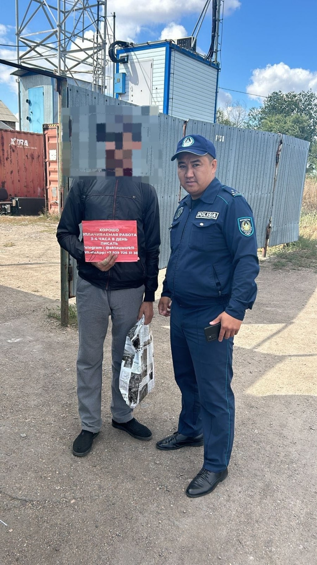 В Караганде задержали мужчину, наносившегося граффити с рекламой наркотиков