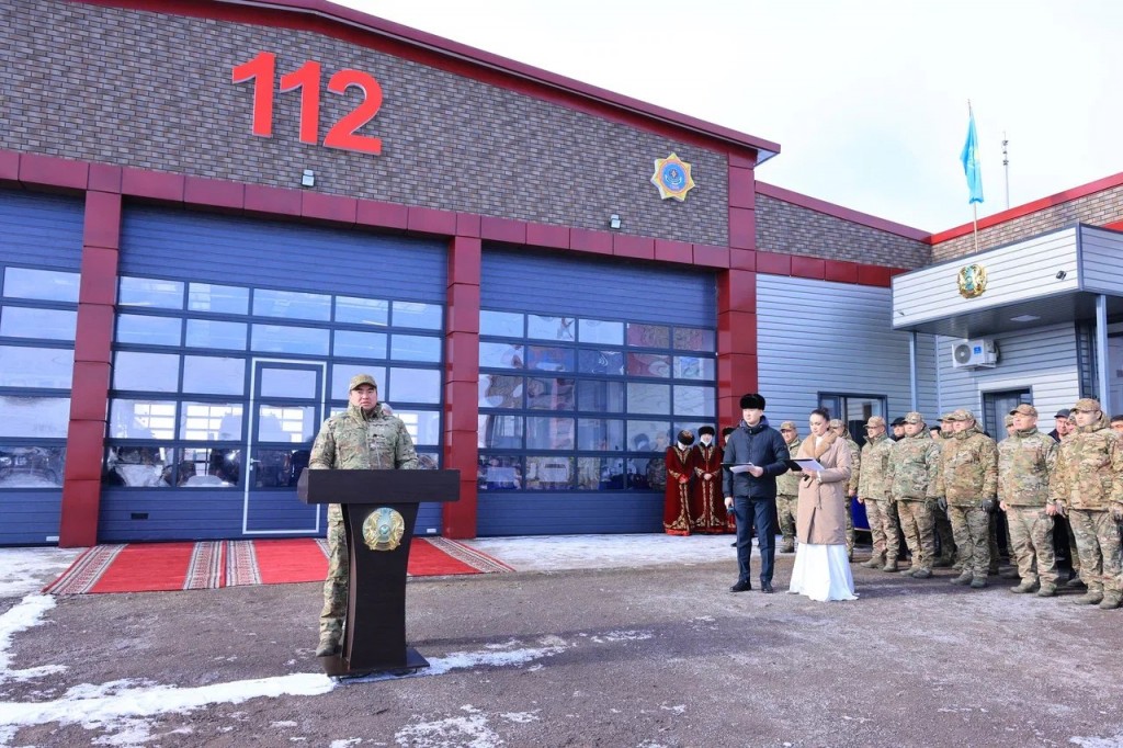 Современную пожарную часть открыли в селе Карагандинской области