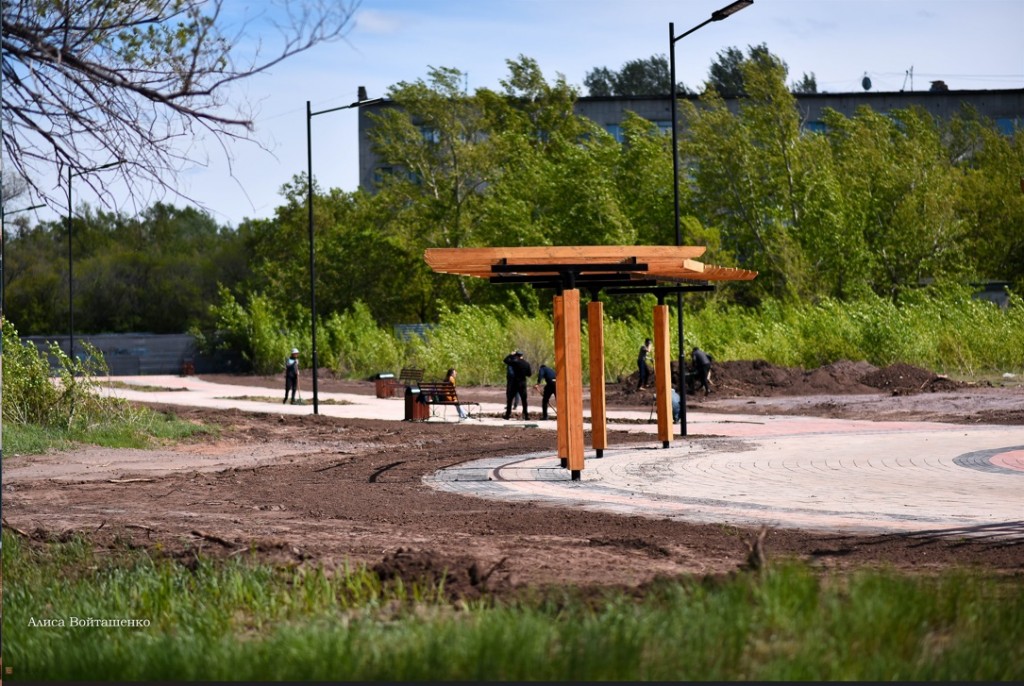 Западную часть Центрального парка Караганды делают более привлекательной для предпринимателей