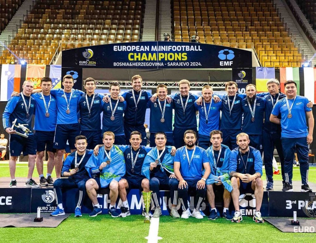 Карагандинские футболисты в составе сборной Казахстана завоевали бронзу на Евро-2024