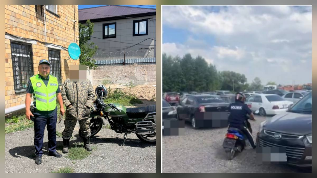 Пьяный байкер без документов задержан под Карагандой