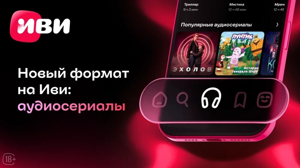 Иви первым среди онлайн-кинотеатров запускает раздел аудиосериалов