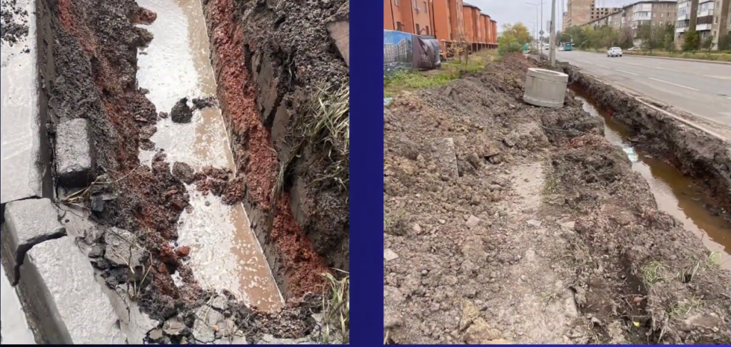 В Караганде 15 лет не ремонтировали и не чистили ливневую канализацию