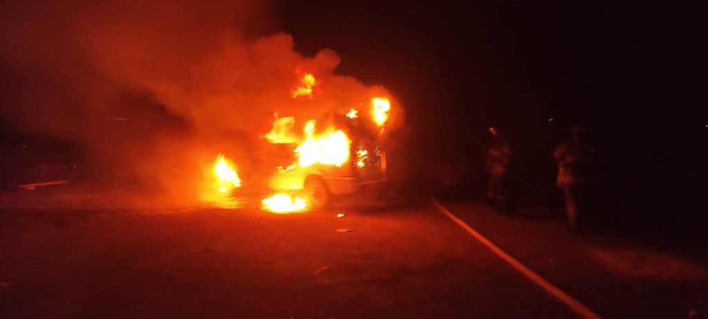 За сутки в Карагандинской области сгорели два автомобиля