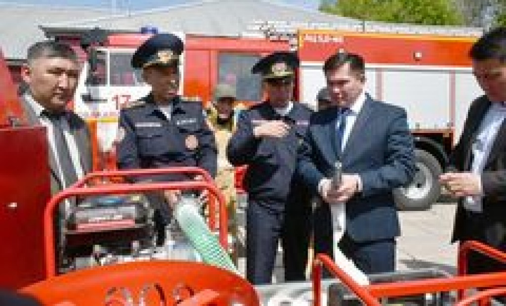 Пожарная часть посёлка Осакаровка пополнилась пожарными модулями 