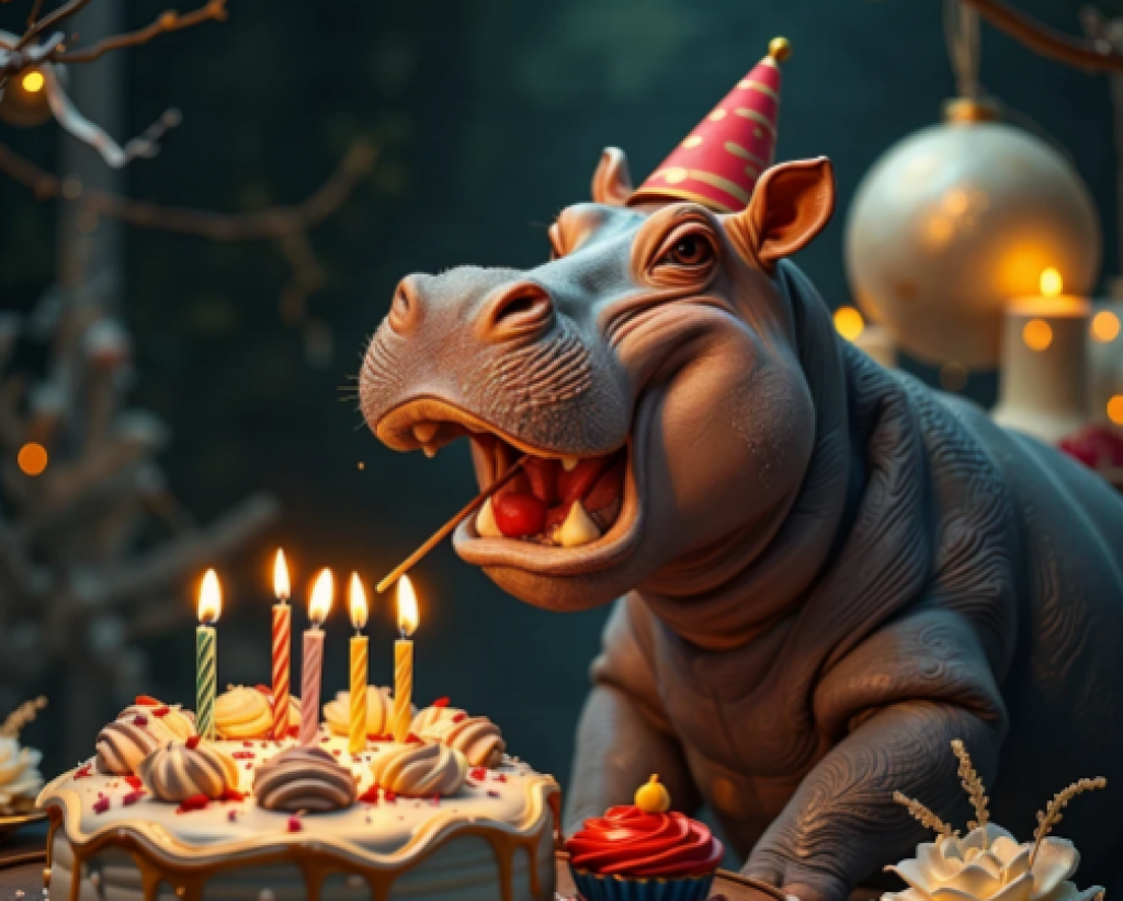 Карагандинский зоопарк приглашает на юбилей бегемота Юджина