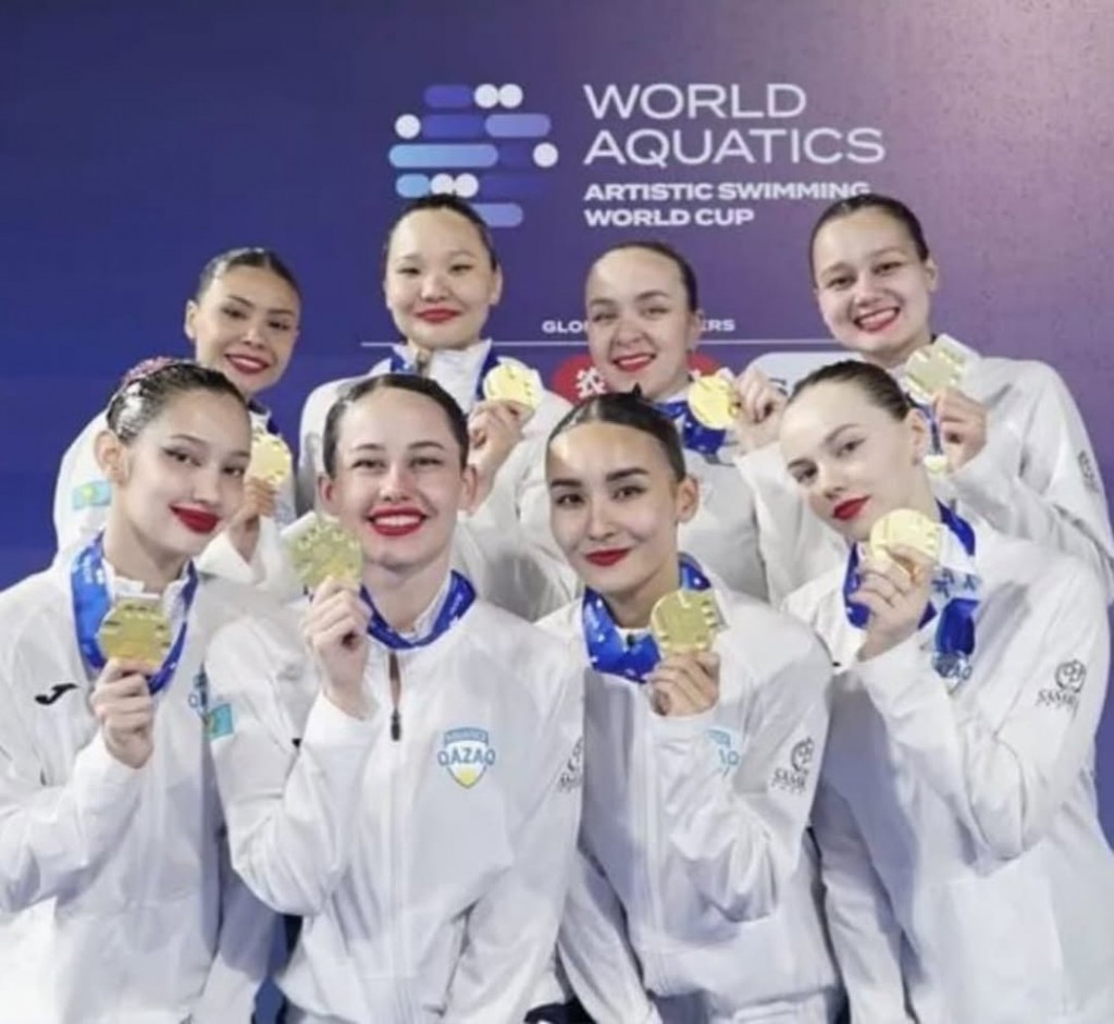 11 медалей завоевали карагандинские синхронисты на этапе Кубка мира