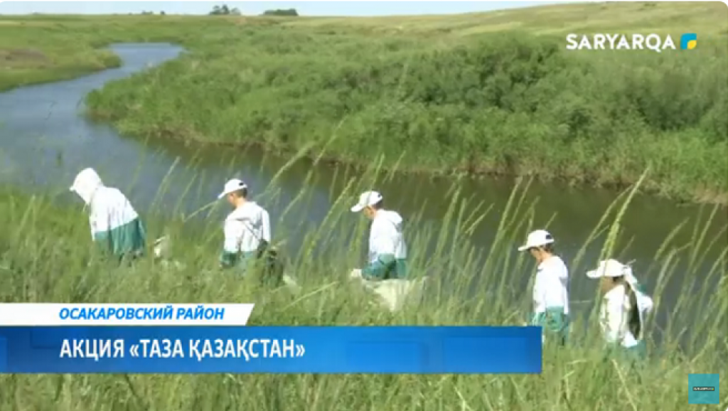 В Осакаровском районе интенсивно ведутся работы по благоустройству региона