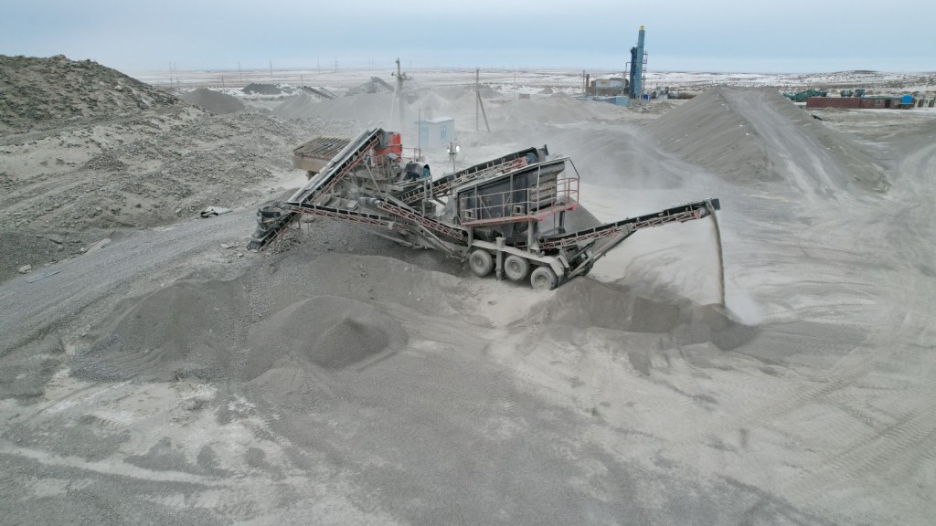 Для реконструкции дороги Караганда — Балхаш в Карагандинской области заготовили дорожно-строительные материалы