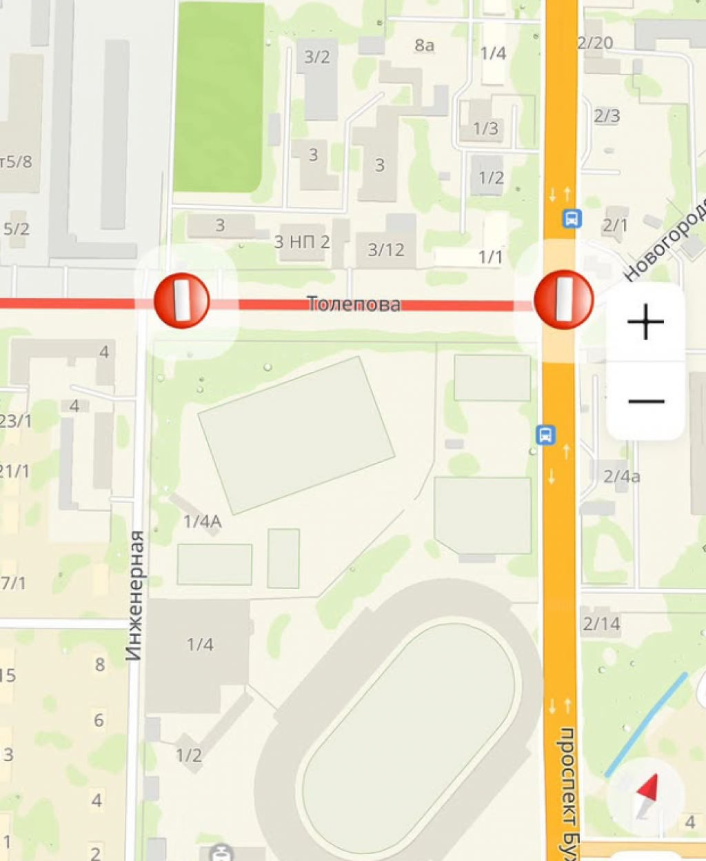 26 февраля на несколько часов перекроют участок улицы Толепова в Караганде