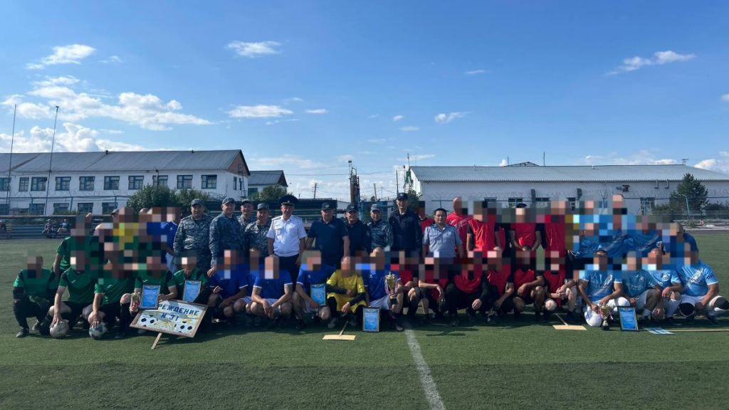 Футбольный турнир прошел среди осужденных в Карагандинской области