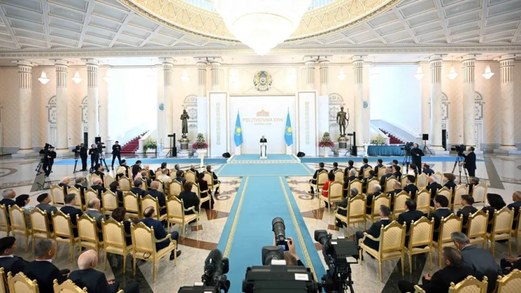 Токаев выступил на торжественном мероприятии по случаю Дня Республики