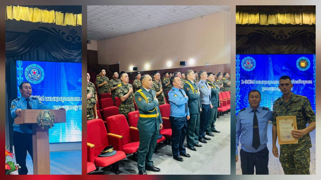 Сотрудники колонии поздравили солдат с окончанием службы в Караганде