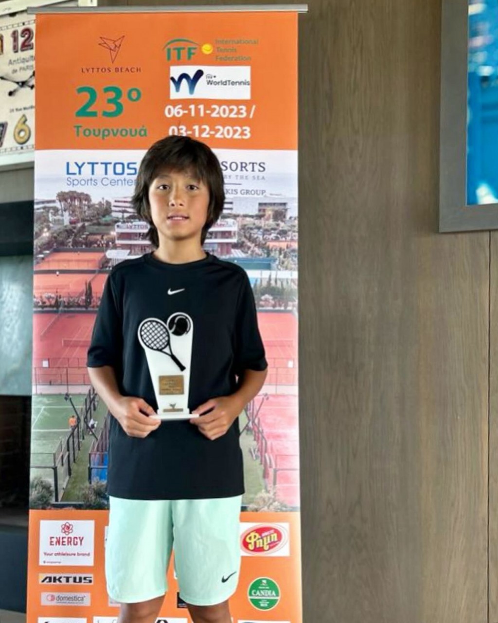 Юный карагандинец одержал победу в Международном турнире по теннису