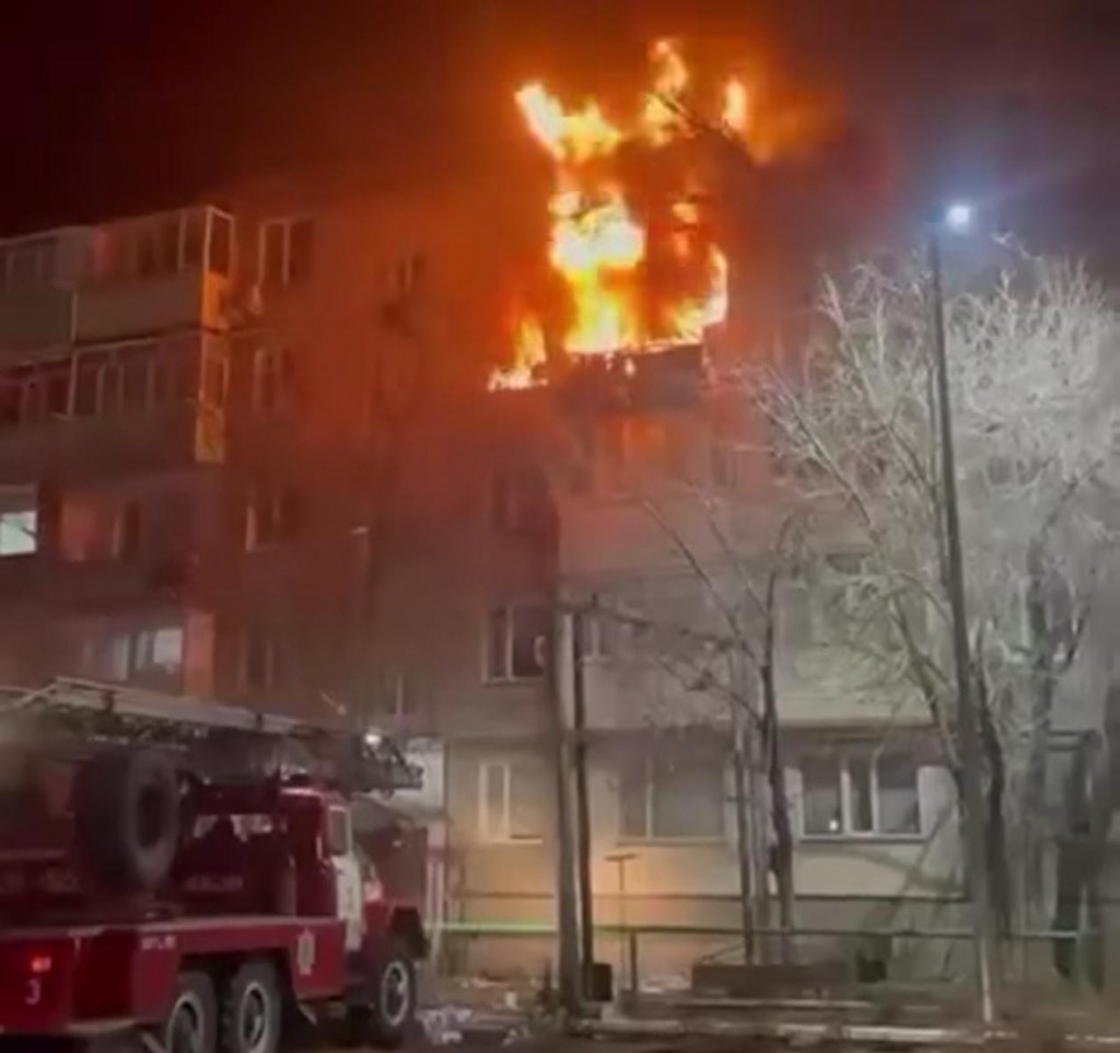 Шахтинск қаласында газ баллоны жарылған кезде сегіз адам зардап шекті