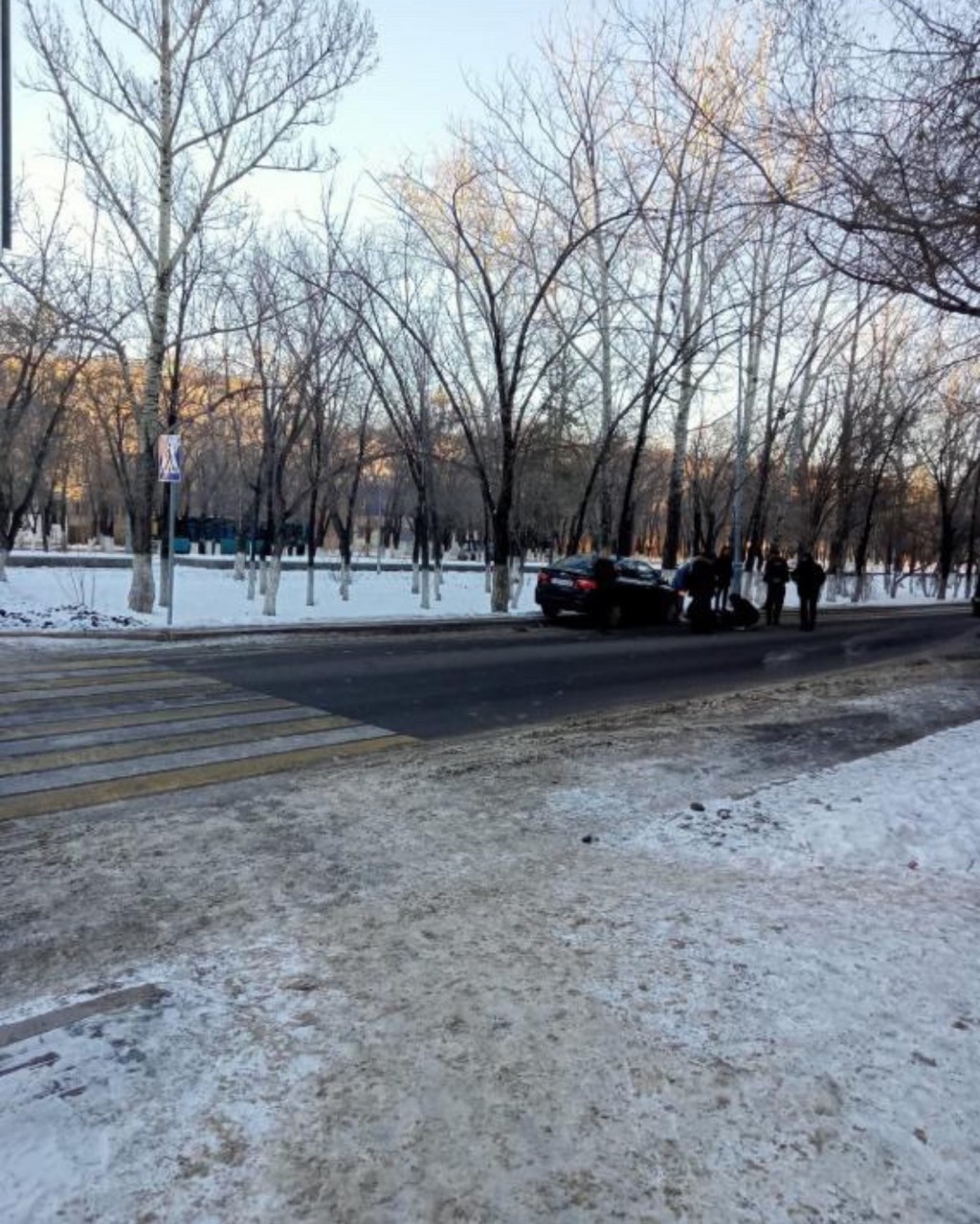 14-летнюю девочку сбили на пешеходном переходе в Караганде