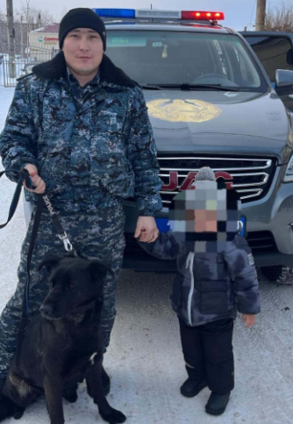 Қарағандыда полиция мен ит жоғалған баланы табуға көмектесті