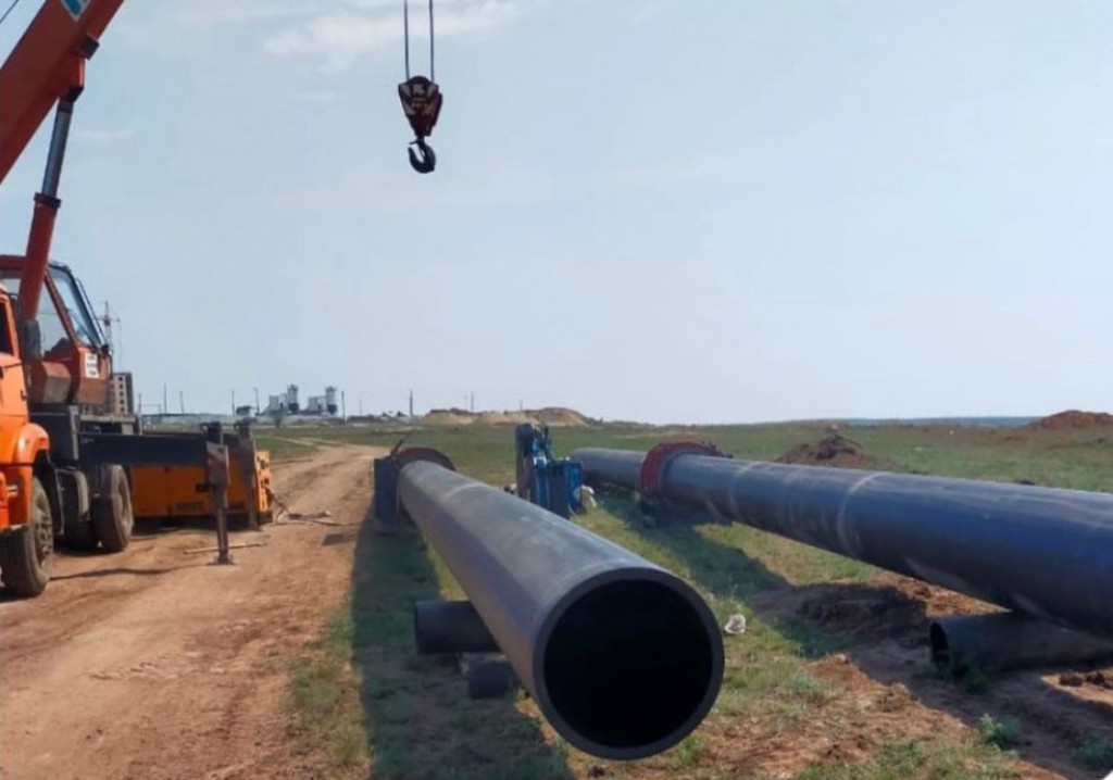 В Караганде проводится реконструкция водовода №21