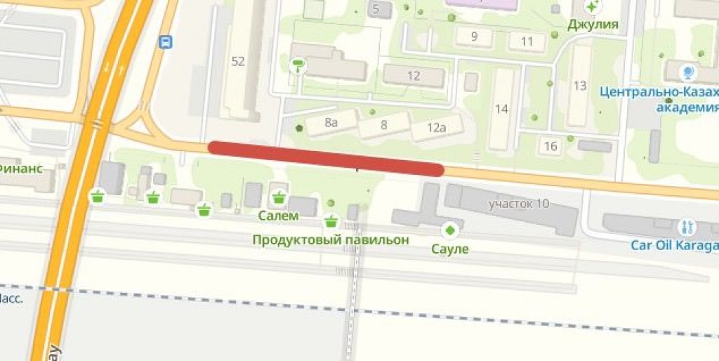 Қарағанды теміржол вокзалының жанында жолаушылар көшесінің учаскесі екі күнге жабылды