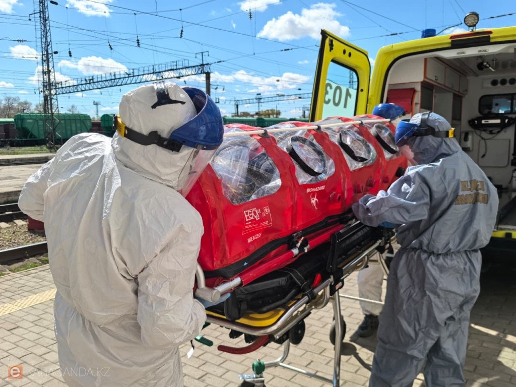 Предположительно лихорадка: на ж/д вокзале Караганды прошло учение