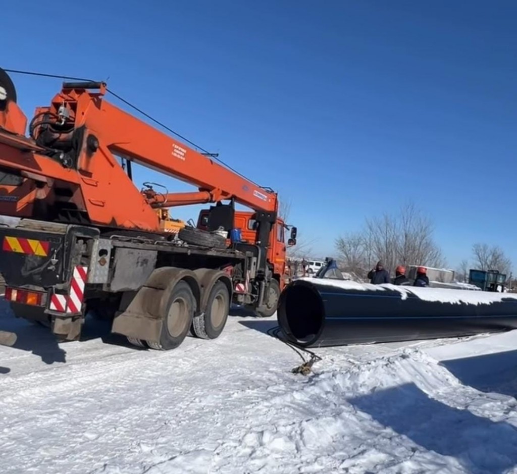 В Караганде продолжается строительство обводного коллектора № 10
