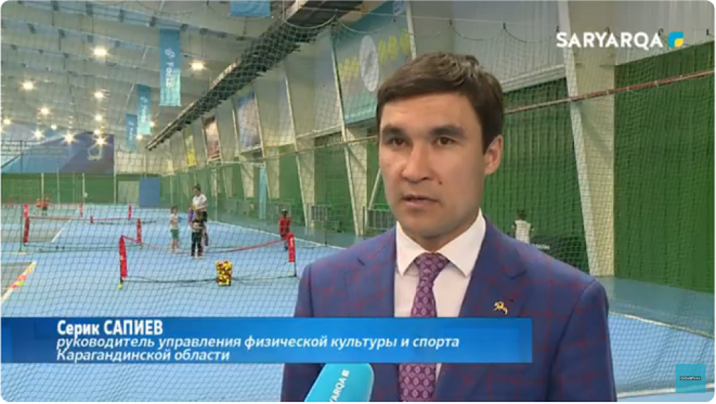 Серик Сапиев побывал с рабочим визитом в теннисном центре