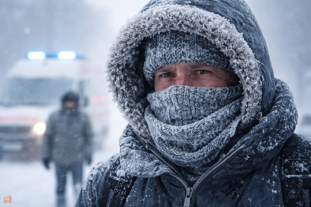 Пять человек за неделю получили обморожения в Карагандинской области