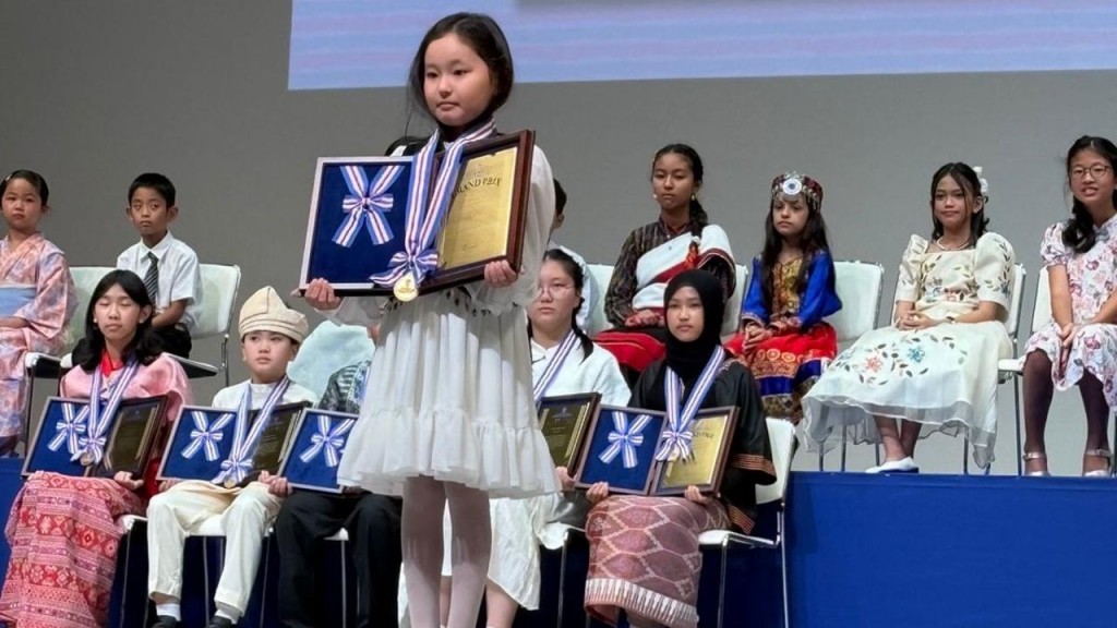 Рисунок восьмилетней карагандинки признали лучшим на Международном фестивале детского творчества в Японии