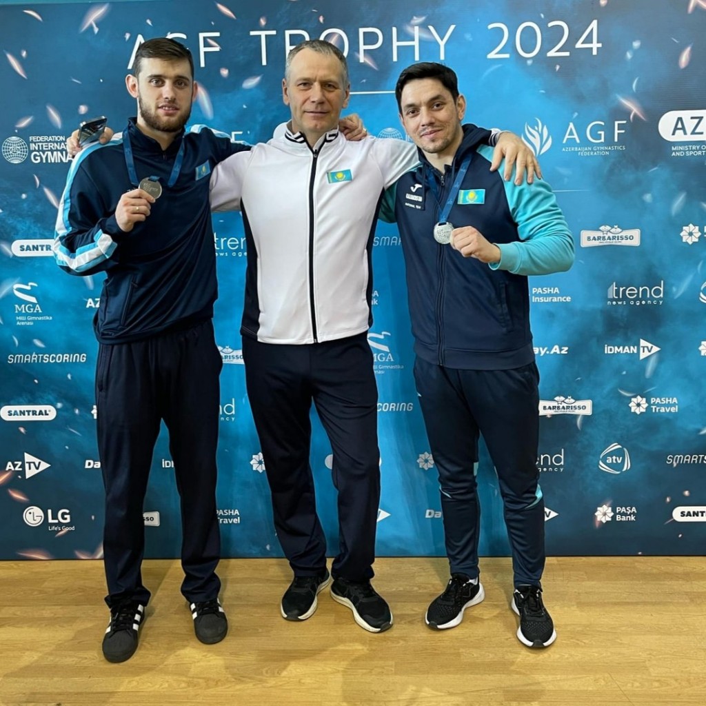 «Серебро» завоевал карагандинский батутист на Кубке мира по гимнастике