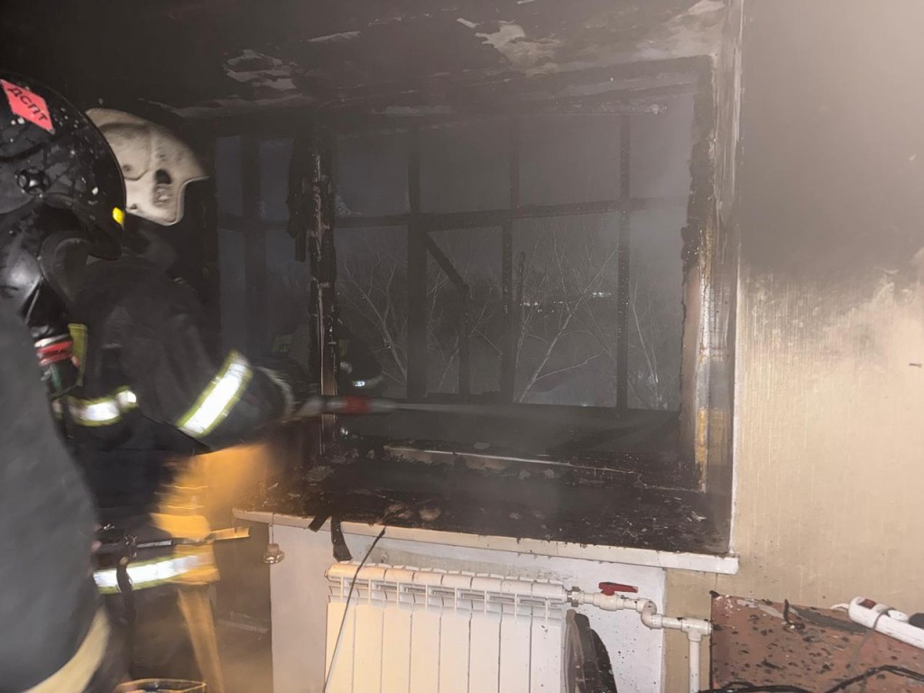 53-летняя женщина пострадала во время пожара в Темиртау